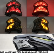 摩托车尾灯适用于Kawasaki川崎Z900 Z650 Ninja 650转向改装灯