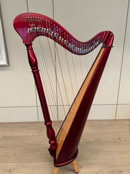 34strings kristall 台灣豎琴  lever harp  二手豎琴