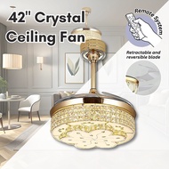 Elmark Fanaway 42" Crystal Ceiling Fan Decorative Ceiling Fan Chandelier