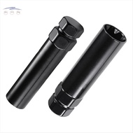 7 Spline Lug Nut Key 6 Spline Lug Nut Socket Removal Tool, 2 PCS Dual Hex Drive Aftermarket Wheel Lo