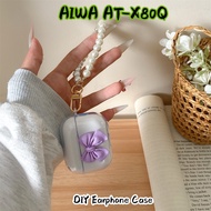 【Fast Shipment】For AIWA AT-X80Q Case DIY Cute bowknot Soft Silicone Earphone Case Casing Cover NO.3