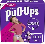 Huggies Pull Ups Learning Designs Big Pack, 4T-5T Girl, 40 Count, Packaging May Vary