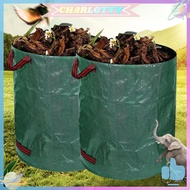 ✿ CHA ✿  Foldable Reusable Trash Storage Container Large Capacity Garden Garbage Container Waterproo