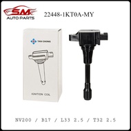 Tan Chong Ignition Coil - NV200 / B17 / L33 2.5 / T32 2.5 / Z51 2.5 ( 22448-1KT0A-MY ) TC Tan Chong