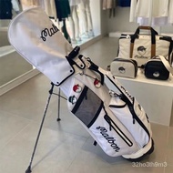 ST/🧃MALBONUltra-Light Golf Bag Bracket Bag South Korea Malbang Outdoor One Shoulder Waterproof Canvas Double Hood Club B