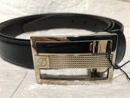 S.T. DUPONT Leather belt都彭皮帶連扣（size:43-47）