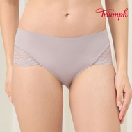 Triumph-Fiber Type Confidential Series Mid-Waist Flat Pants M-EEL Warm Tone Gray|87R2440 ED