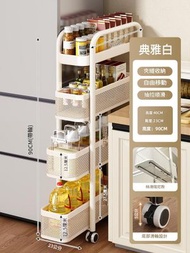 廚房夾縫置物架 極窄縫隙收納櫃多層 冰箱側邊抽拉櫃 蔬果小推車