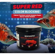 AROWANA SUPER RED COLOR BLOCKING PELLETS 70GR | BIOFEEDPRO | FLOATING SUPER RED COLOR ENHANCER Pelle