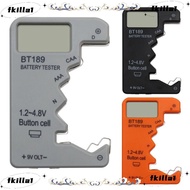 FKILA Digital Battery Tester, ABS Housing Digital Display Digital Battery Checker, Small Size Univer