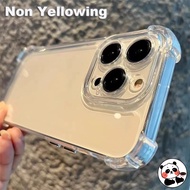 Non Yellowing Casing For Samsung Galaxy A50 A50s A30s A51 A52 A53 A54 A60 M40 A70 A70s A70e A71 A72 A73 A90 5G A82 Cover Transparent Shockproof Soft TPU Phone Case