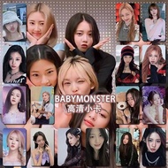 特惠 热销babyMonster小卡周边镭射拍立得双面覆膜亮面专辑自印卡LOMO卡insBabyMonster small card peripherals