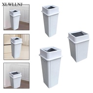 XLWLLNJ Square Trash Can Waste Bin Versatile Sturdy Easy to Clean Tall Garbage Container Restaurant 