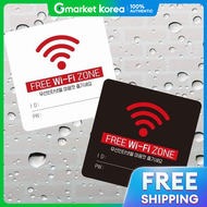 (Selleraid) Free Wi-Fi Zone5 Attachable Square Small Sign 13X13Cm