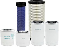 Filter Kit Compatible with Kubota M7060 M6060 Tractor V3307-CR-TE4 Engine Replaces# 59800-26110, 3A1
