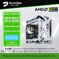 MLOONG Custom Gaming/Deep Learning/Pro Design/Live Streaming Desktop PC | R7 7800X3D RTX 5090 32G