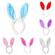 LED Bunny Headband Plush Sequin Bunny Rabbit Ears Headband RAMDOMLY