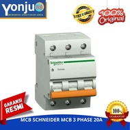 MCB SCHNEIDER MCB 3 PHASE 20A