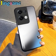 Jingsanc Ag vỏ mờ cho Oppo RENO 8 5g vỏ mờ silicon Vỏ bọc lưng nhựa PC cứng chống sốc bao gồm tất cả