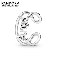 Pandora Angel script sterling silver ring เครื่องประดับ แหวน แหวนเงิน สีเงิน แหวนสีเงิน แหวนแพนดอร่า