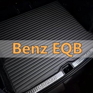 Benz EQB Luxury Stripe PU Leather Car Boot Mat Anti-Scratch Easy Clean Auto Trunk Liner READY STOCK