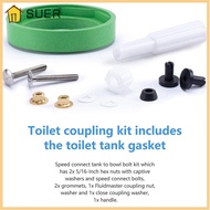 SUER Toilet Tank Flush Valve, Durable Repairing Toilet Coupling Kit, Spare Parts AS738756-0070A Universal Toilet Seal Gasket for AS738756-0070A