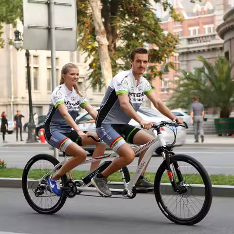 36V 350W Aluminum Alloy Double Ride Electric Bicycle 21Speed 26 Inch Electric Assisted Bicycle for T