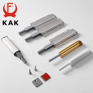 KAK Aluminum Alloy Cabinet Catches Stainless Steel Push to Open Hidden Cabinet Handle Soft Close Reb