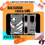 Panel Backdoor Acrilik Edisi Khusus Centaurus B80 dengan Desain Grafis Variatif