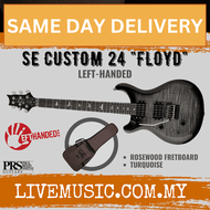 PRS SE Custom 24 Floyd Left-Handed Electric Guitar, Charcoal Burst