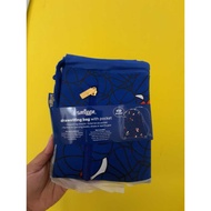 Smiggle DRAWSTRING BAG WITH POCKET SOCCER BLUE