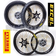 RS150 / RSX Pnp Set Takasago Excel Asia 185x17 215x17, RCB Lidi Gold, Hub Chrome with Tyre