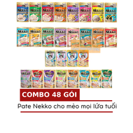 [Thùng 48 gói] Pate NEKKO Cho Mèo Mọi Lứa Tuổi - 70gr - Hàng Nội Địa - [Nông Trại Thú Cưng]