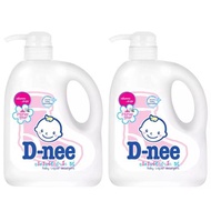 D-nee น้ำยาซักผ้าเด็ก แบบขวด 960 มล. สีชมพู ( 2 ขวด )