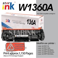 Starink Laser Toner Compatible to HP W1360A W1360X 36A for HP LaserJet M211dw M211dw MFP M236dw M236sdw M234dw Printer