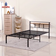 Olympic Ranjang Besi - Divan Rangka Besi - ORB Kenzo 120x200 (headboard + colokan listrik)