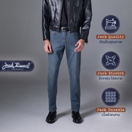 กางเกงยีนส์ผู้ชาย ทรงกระบอกเล็ก Jack Russel Handwerk J-662 Slim Fit Classic Blue
