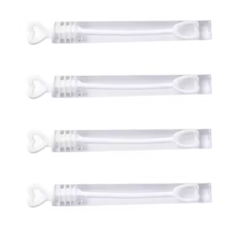 48pcs Wedding Bubble Wand Heart Tube Bubble Stick Party Favours Table Decoration Party Accessories B