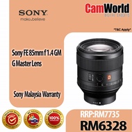 Sony FE 85mm f114GM ( G MASTER LENS )