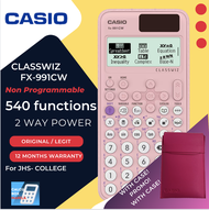 CASIO FX991CW CLASSWIZ SCIENTIFIC CALCULATOR PINK LEGIT WITH 12 MONTHS ORIGINAL FREE CASE