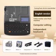 PT1010 English version number tube printer heat shrink tube PVC sleeve sticker fully automatic handh