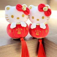 $118兩個‼️新年富富富💰 Hello Kitty 燈籠吊飾 🧧新年公仔吊飾 ✨️🧧 新年限定 公仔吊飾 公仔 燈籠  keyring Hello Kitty 擺設 揮春 Hello Kitty 擺