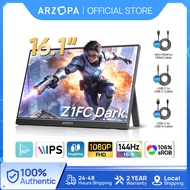 ARZOPA-Z1FC 144Hz Portable Gaming Monitor 100% sRGB For Switch/PlayStation/Xbox/Mac (16.1"/1080P HDR
