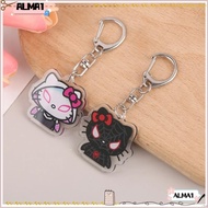 ALMA Keychain, Kawaii Hello Kitty Keyring,  Sanrio Acrylic Spiderman Anime Pendant School Bag Pen Bag
