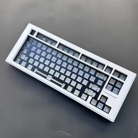 New Listing Wooting80he Aluminium Case Upper and Lower Cover Design Custom CNC Spray Craft 80% Layou