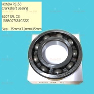 6207 SPL C3 HONDA RS150 CRANKSHAFT BEARING.35 X 72 X 15mm. SPECIAL SIZE BALL BEARING 35BC07S57CS22