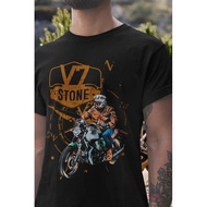 218@EY Moto G.uzzi V7 Stone Motorcycle T-Shirt For Cafe Racer And Retro Vintage Style Those Who Love