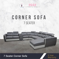 7 Seater Corner Sofa Set (Available in Water Resistance Fabric &amp; Casa/PU Leather &amp; Marble Velvet) Custom-Made