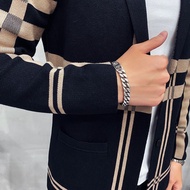 Men Clothing Knitted Cardigan [Men's Cardigan Sweater] Sweater Cardigan Men's Middle-aged Trendy Kor