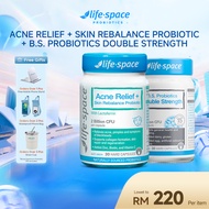 Life-Space Acne Relief Probiotic + LIFE-SPACE B.S. PROBIOTICS DOUBLE STRENGTH CAPSULE